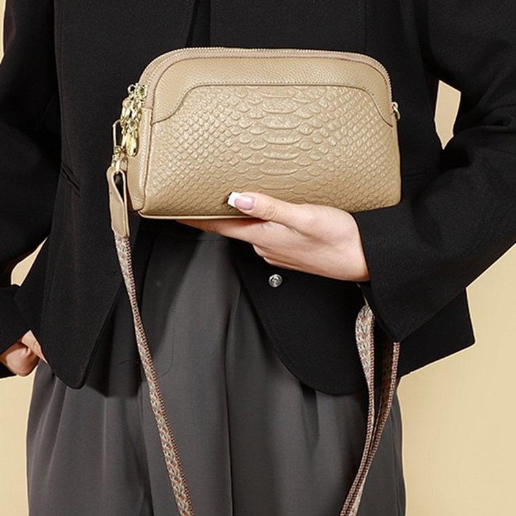 🔥 Vente chaude 🔥 Sac à bandoulière en cuir de première couche à motif d'alligator pour femme pour le travail