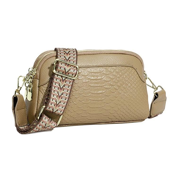 🔥 Vente chaude 🔥 Sac à bandoulière en cuir de première couche à motif d'alligator pour femme pour le travail