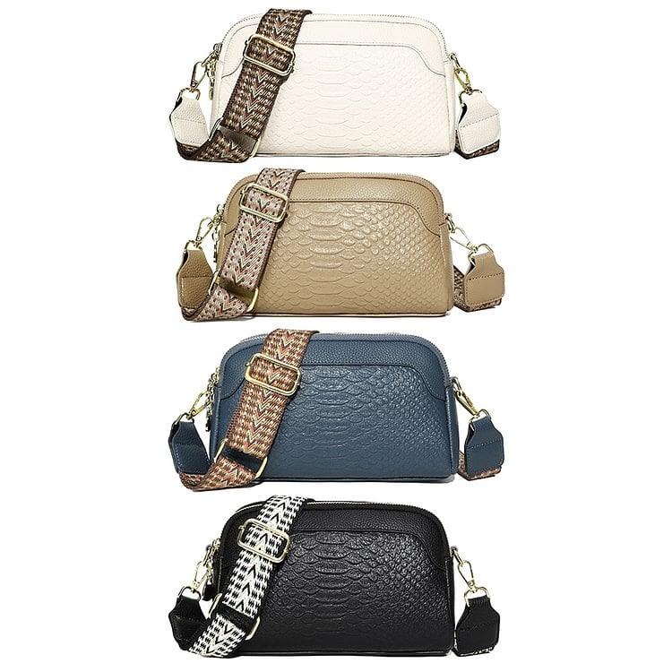 🔥 Vente chaude 🔥 Sac à bandoulière en cuir de première couche à motif d'alligator pour femme pour le travail