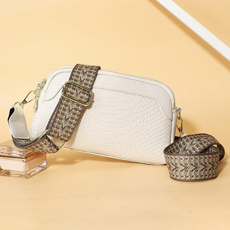 🔥 Vente chaude 🔥 Sac à bandoulière en cuir de première couche à motif d'alligator pour femme pour le travail