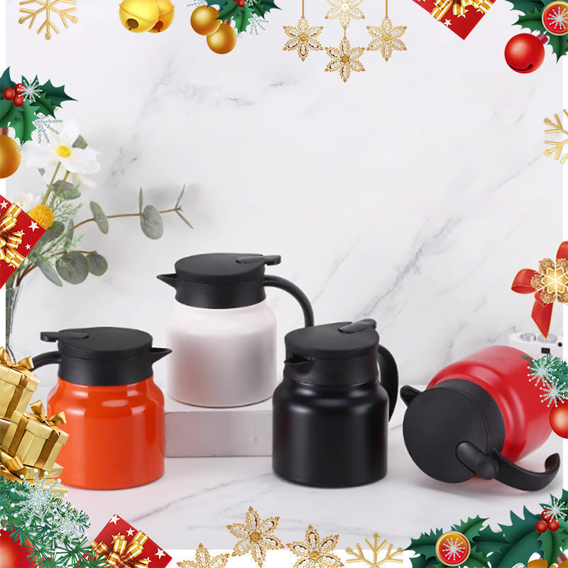 ✨ Promotion de Noël 🌲 Bouilloire en acier inoxydable portable