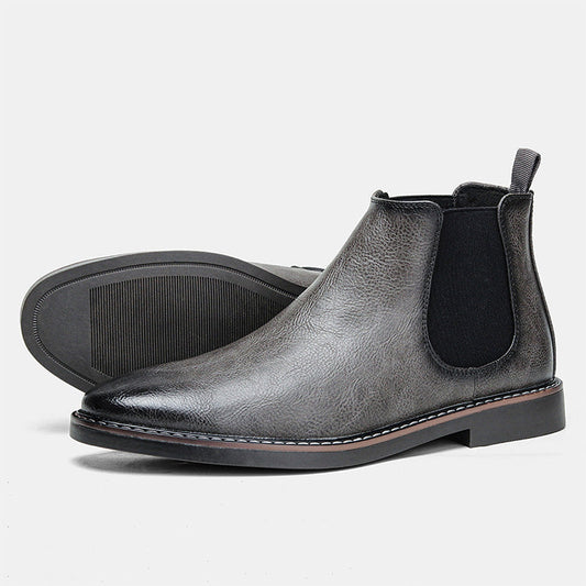 Cadeaux exquis - Bottes en cuir Chelsea Vintage pour hommes【Livraison gratuite pour une durée limitée】