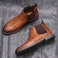 Cadeaux exquis - Bottes en cuir Chelsea Vintage pour hommes【Livraison gratuite pour une durée limitée】