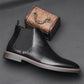 Cadeaux exquis - Bottes en cuir Chelsea Vintage pour hommes【Livraison gratuite pour une durée limitée】