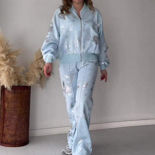 ✨🎇Soldes de la Fête du Printemps 50 % RÉDUCTION🔥🎁 Ensemble deux pièces tendance et décontracté en sweat-shirt