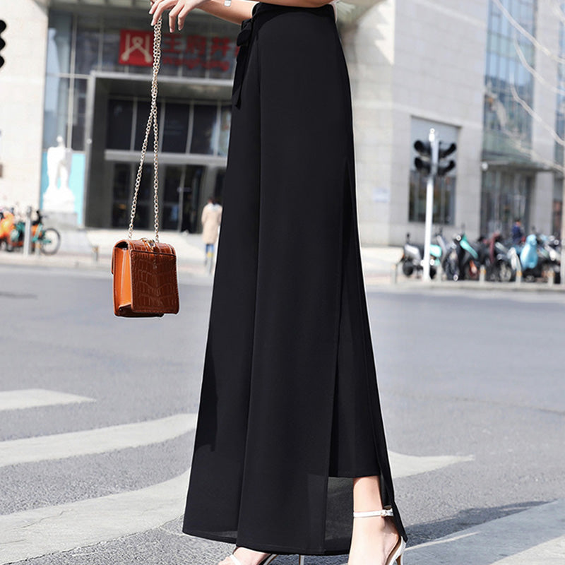 🎉 Lancement d'un nouveau produit💐-.  Pantalon élégant en mousseline de soie à jambes larges ( acheter 2 livraison gratuite📦)